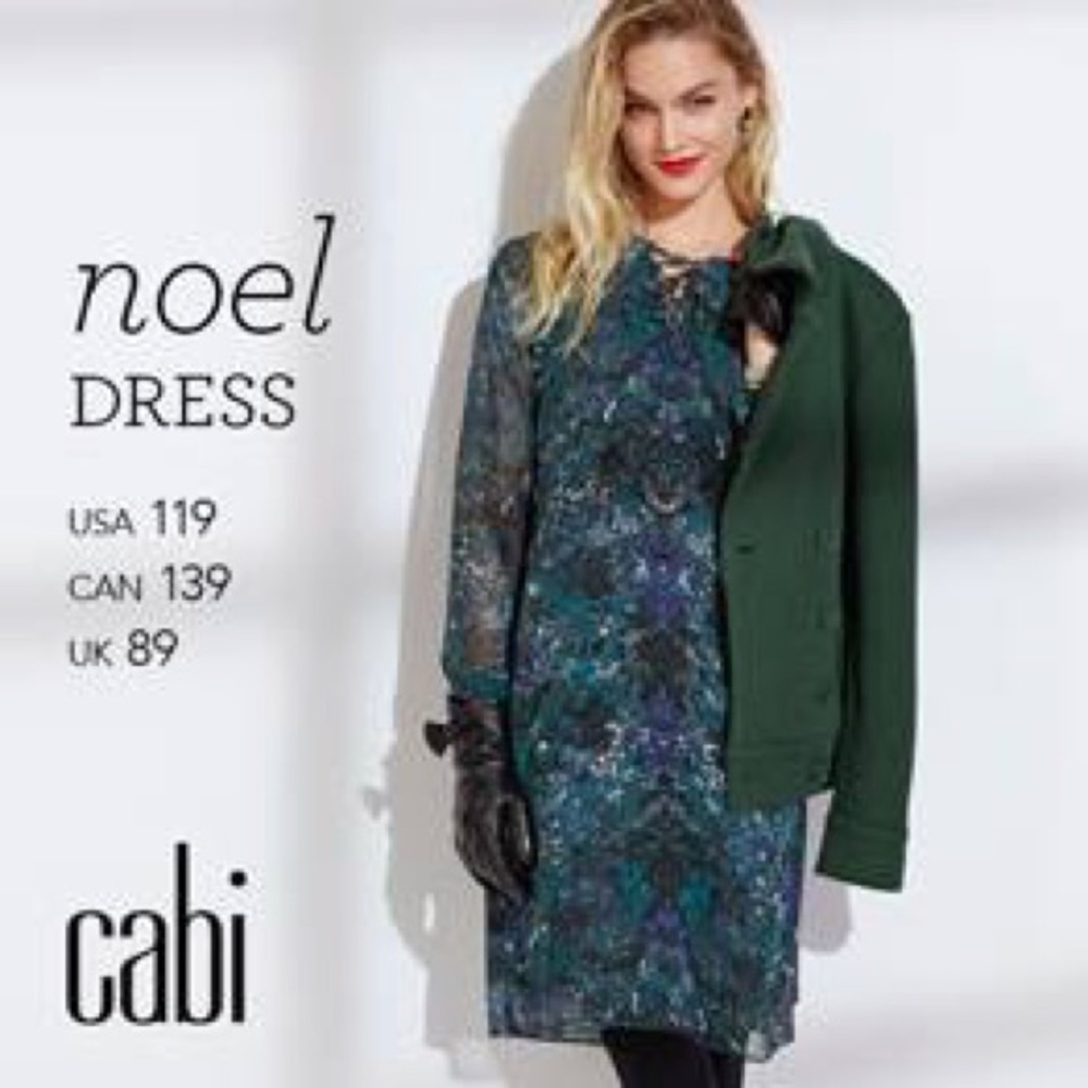 Cabi Noel Dress in eternity damask